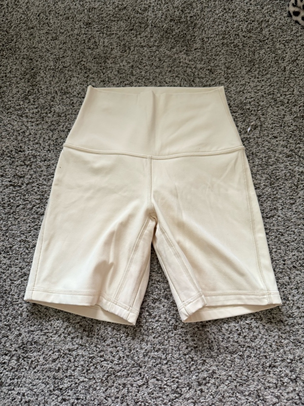 lululemon athletica High-Waist Cream Bike Shorts